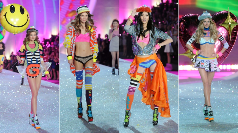 Illustration for article titled Emoji Lingerie and Snow Angels at the Victoria's Secret Fashion Show
